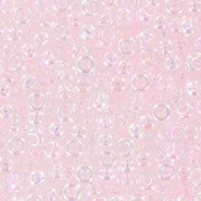 Miyuki rocailles kralen 8/0 - Transparent pale pink ab 8-265